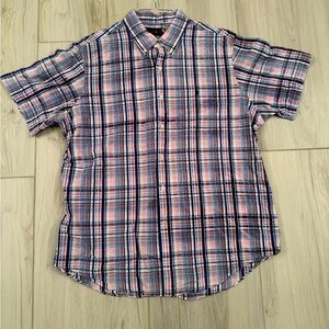 Multi-color Ralph Lauren Men’s Short Sleeve Button Down - Size XL